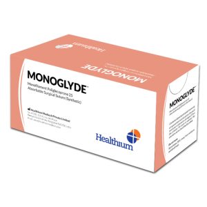 Sutura Sintética Monofilamento Absorbible de Poliglecaprone - Calibre 3-0 - 70 cm - Caja de 12 Unidades